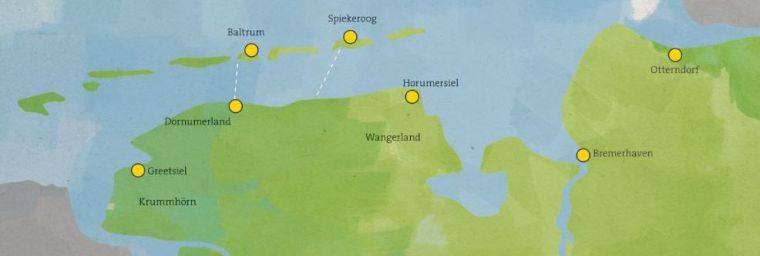 EWE Nordseelauf Etappen 2017