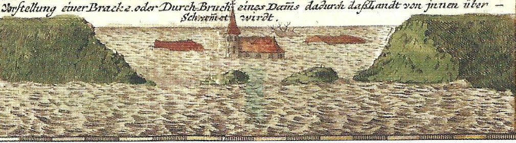 Zeichnung Deichbruch